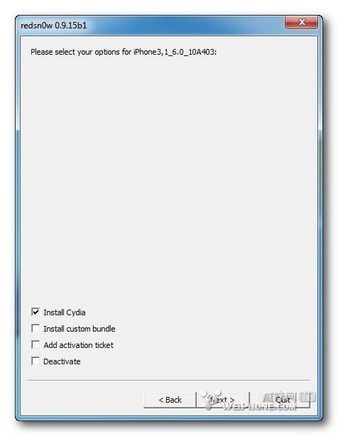 我的手机是苹果3,我用红雪软件越狱结果无法开机了怎么回事?