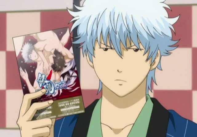 银魂193最后银酱拿着他帮土方的同人本的截图