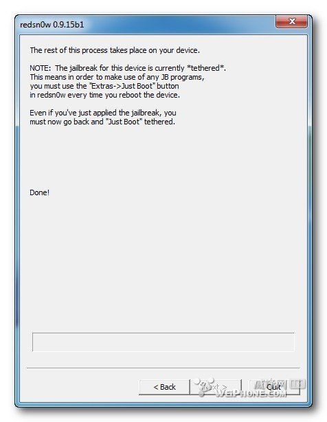 我的手机是苹果3,我用红雪软件越狱结果无法开机了怎么回事?