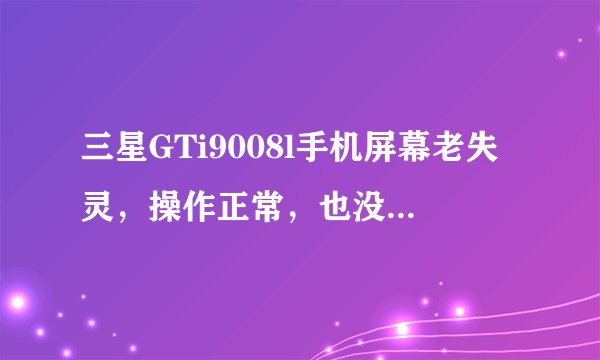三星GTi9008l手机屏幕老失灵，操作正常，也没摔什么的
