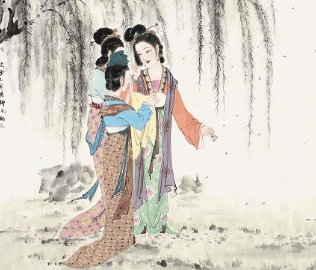 唐代诗人杜甫丽人行诗句三月三日天气新长安水边多丽人中三月三日是