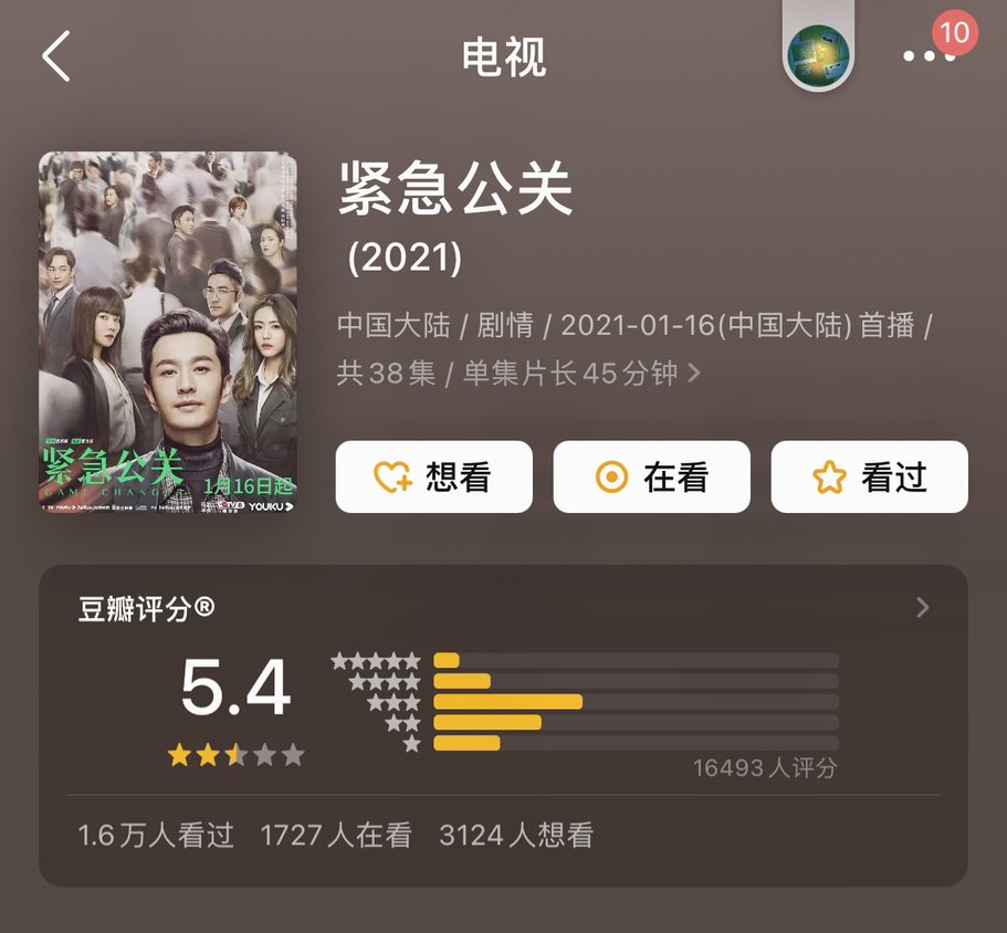 请问电视剧《紧急公关》一共多少集？