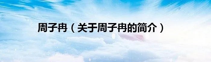 周子冉（关于周子冉的简介）