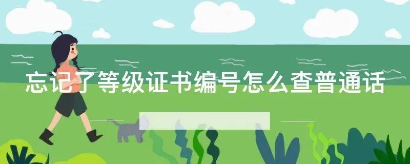 忘记了等级证书编号怎么查普通话
