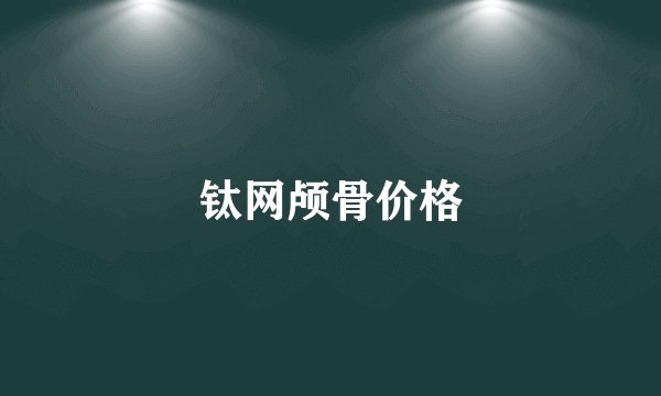 钛网颅骨价格