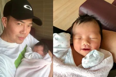 谢天华二胎得女 宝宝正脸照曝光