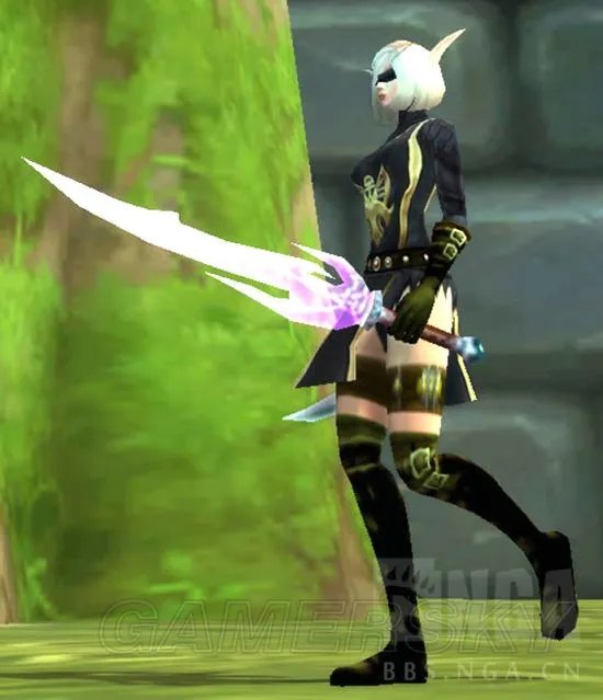 《魔兽世界》皮甲性感2B小姐幻化