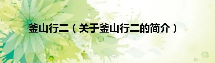 釜山行二（关于釜山行二的简介）
