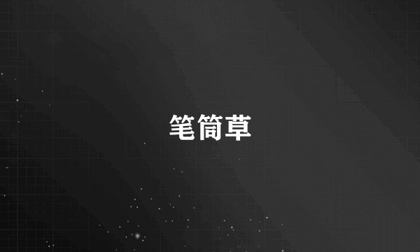 笔筒草