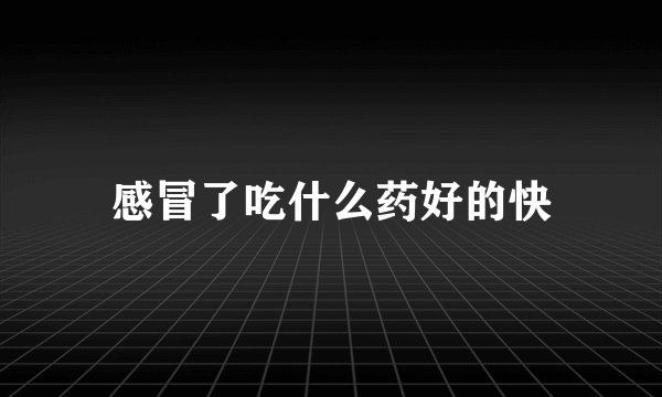 感冒了吃什么药好的快