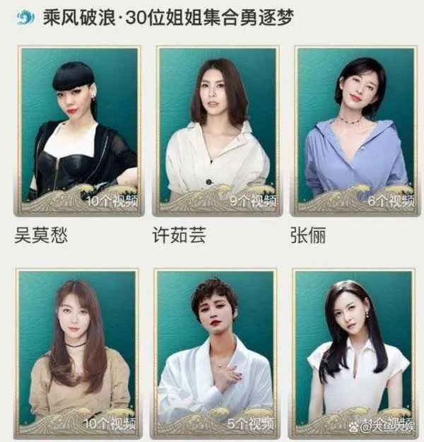 乘风破浪官宣全阵容