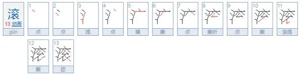 滚的拼音怎么写