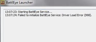 绝地求生driver load error 998解决方法