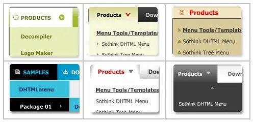 多种下拉菜单样式