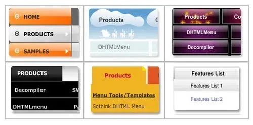 多种下拉菜单样式