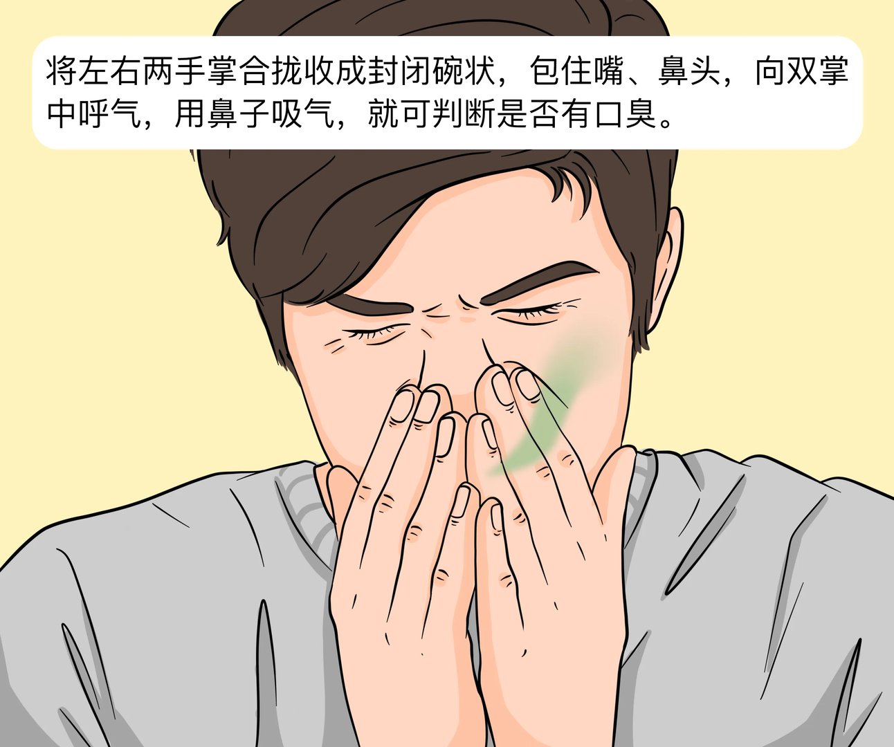 如何判断口臭