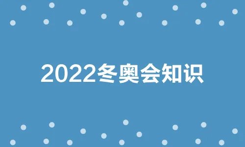 2022冬奥会知识小摘抄