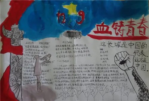 初中生129运动手抄报图片内容素材