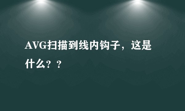 AVG扫描到线内钩子，这是什么？？