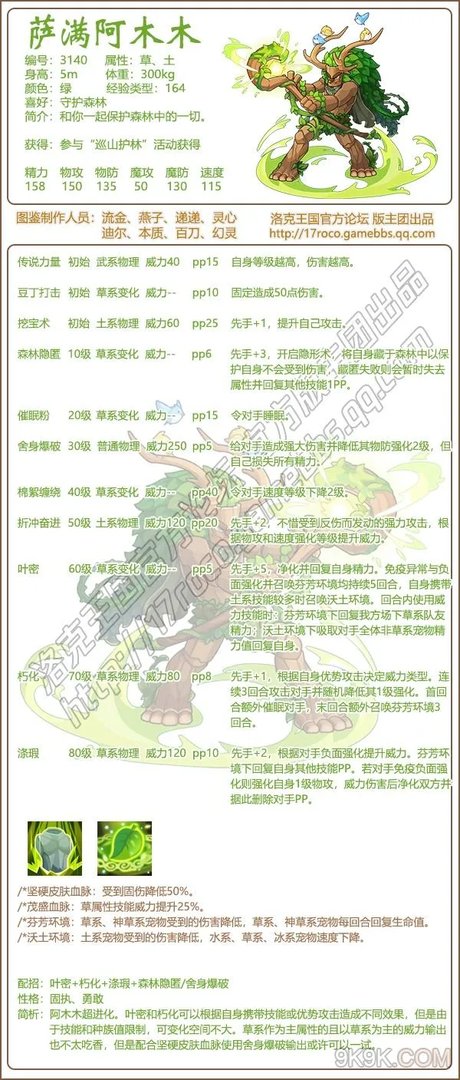 洛克王国萨满阿木木介绍一览