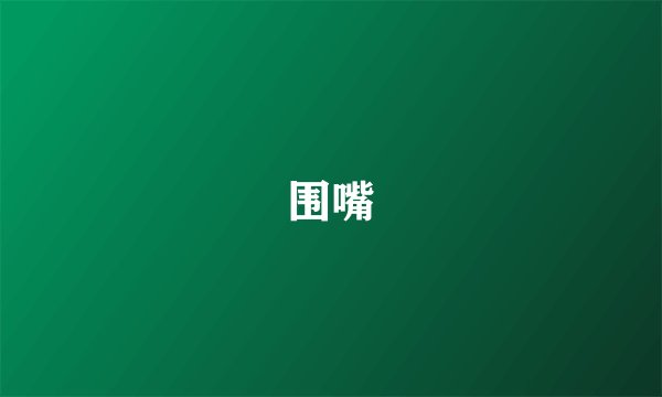 围嘴