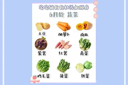 6个月宝宝辅食添加顺序图