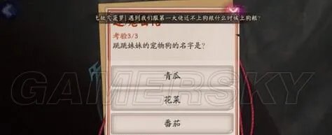 阴阳师跳跳妹妹的宠物狗名字是 跳跳妹妹宠物狗名字答案