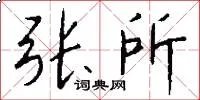 张所