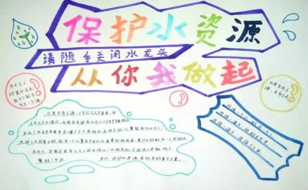 2020保护水资源手抄报 2020保护水资源手抄报简单好看
