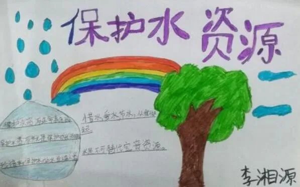 2020保护水资源手抄报 2020保护水资源手抄报简单好看