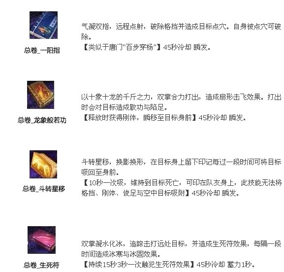 笑傲江湖ol江湖绝学全部秘籍效果一览