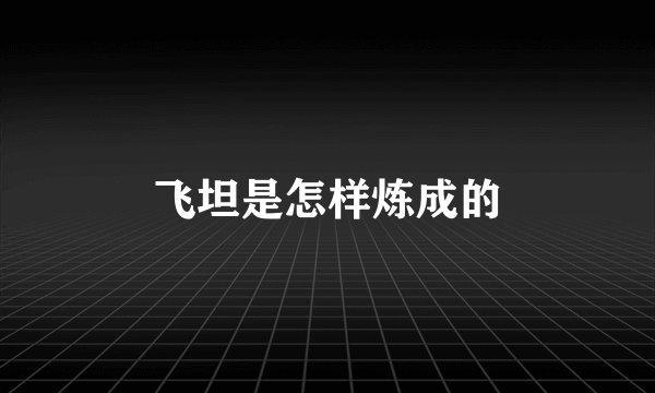 飞坦是怎样炼成的
