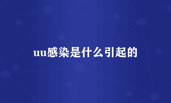 uu感染是什么引起的