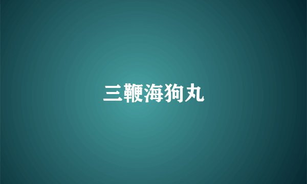 三鞭海狗丸