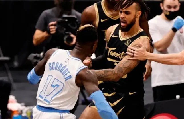 湖人猛龙发生集体冲突,到底所为何事?