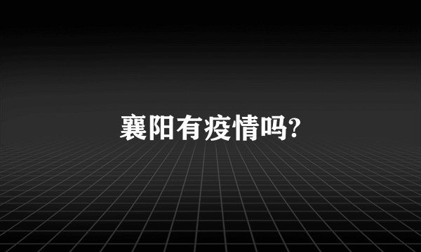 襄阳有疫情吗?
