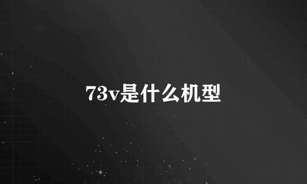 73v是什么机型