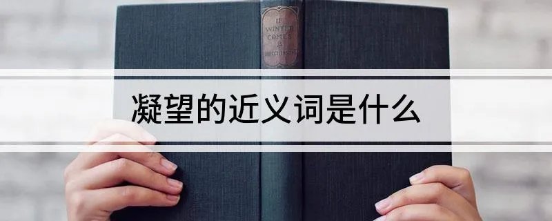 凝望的近义词是什么 凝望的近义词是什么呢