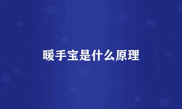 暖手宝是什么原理