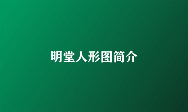 明堂人形图简介