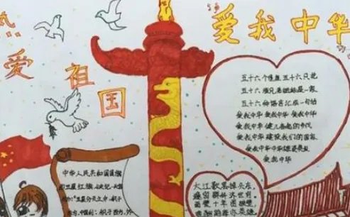 我和我的祖国手抄报简单又漂亮