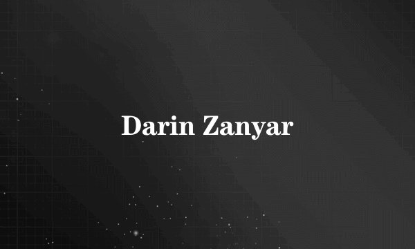 Darin Zanyar