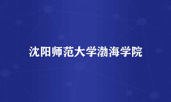 沈阳师范大学渤海学院