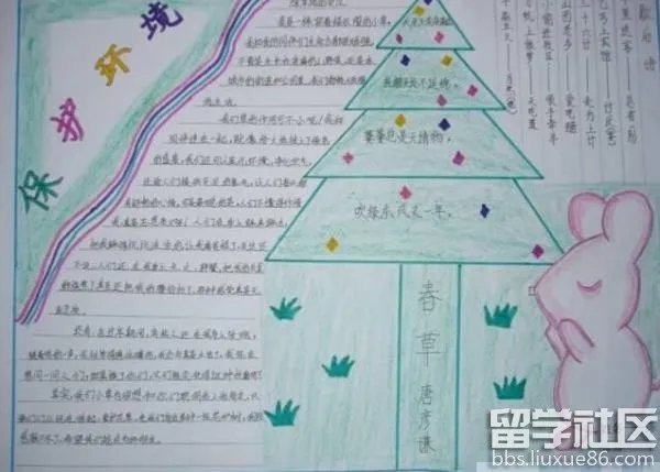 保护大自然的手抄报图片