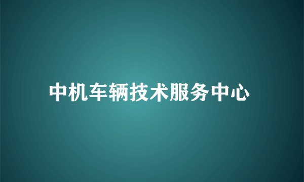 中机车辆技术服务中心 