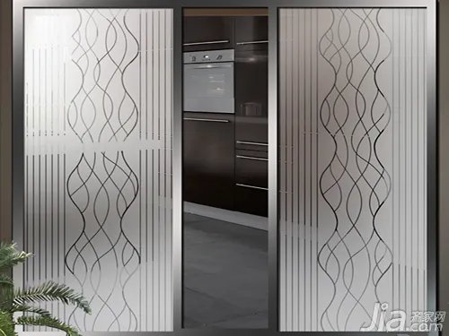 厨房玻璃推拉门图片欣赏