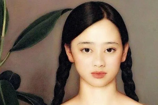 静物前的姑娘杨飞云