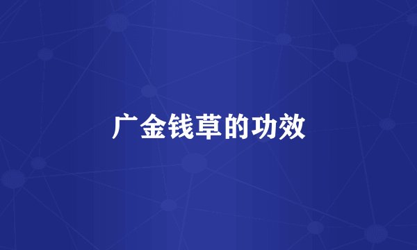 广金钱草的功效