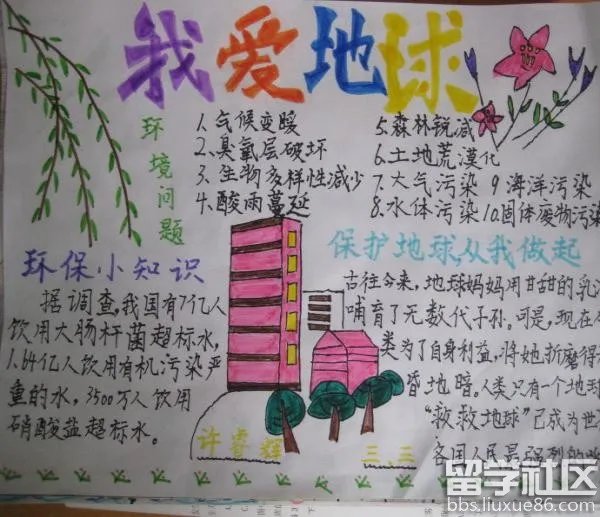 保护大自然的手抄报图片