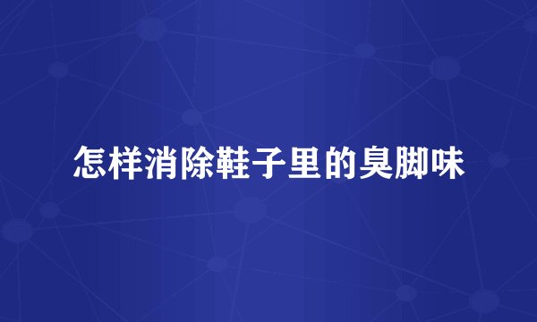 怎样消除鞋子里的臭脚味